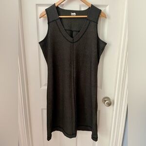 Kavu, XL, form fitting dark charcoal active dress.